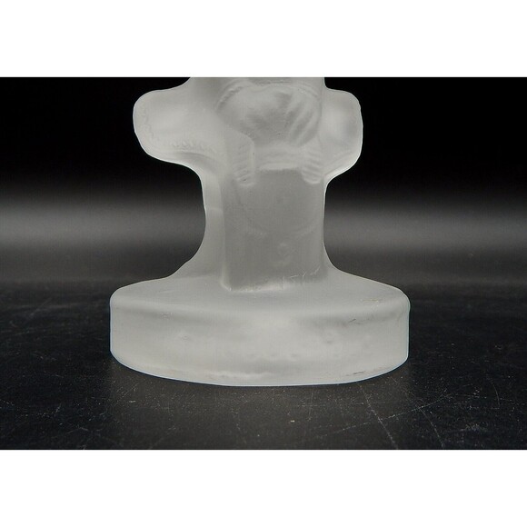 Walt Disney Productions Minnie Mouse Figurine Frosted Glass 5 Inch Italy - Picture 8 of 13